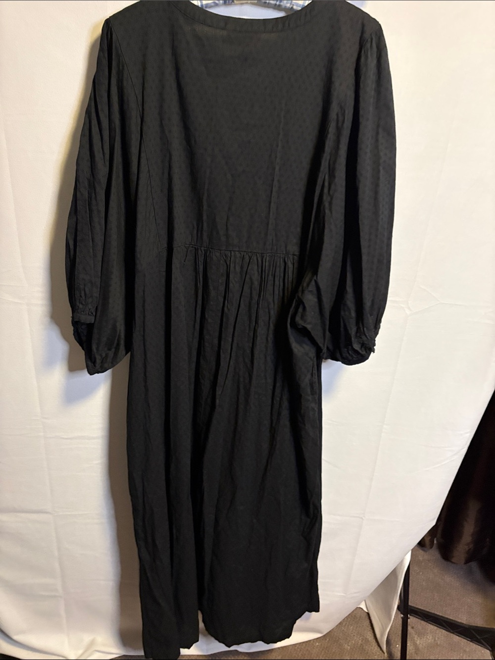 Universal Thread Black Maxi Dress with Balloon Sleeves - Picture 9 of 11